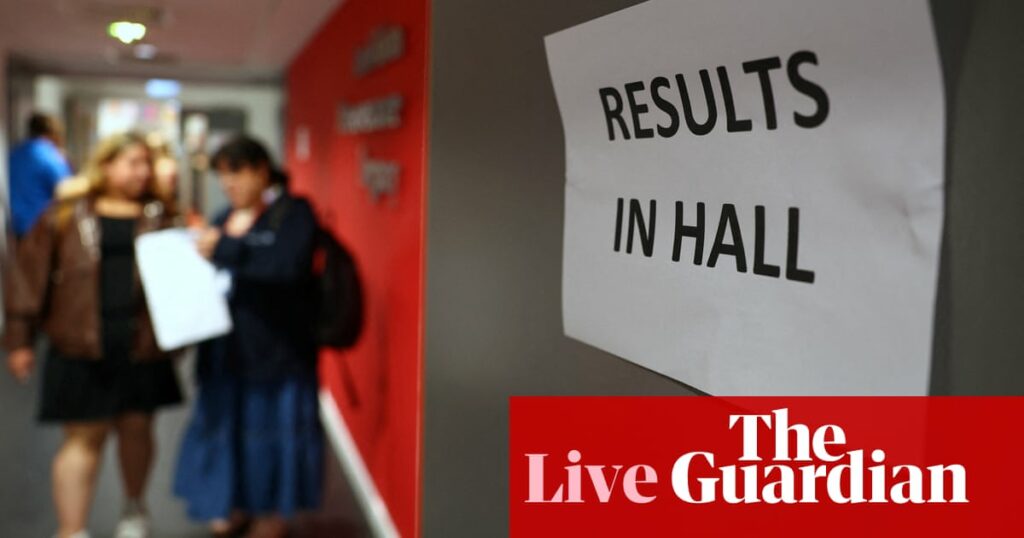 A-level results day as hundreds of thousands await their grades – live updates