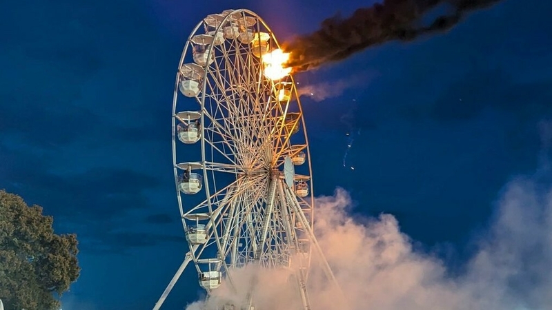 Allemagne: Plus de vingt blessés dans l'incendie d'une grande roue à Leipzig