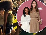 Angelina Jolie and Brad Pitt's daughter Zahara, 19, shows off her dance moves alongside sorority sisters as she shares rare glimpse of college life