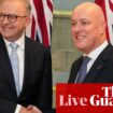 Australia politics live: NZ PM puts deportations on the agenda; Reynolds’ brother to give evidence as defamation trial continues