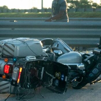 BREAKING: Bloody incident halts Kamala Harris and Tim Walz motorcade after motorcycle crash wipeout