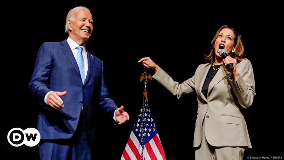 Biden, Harris hail lower Medicare drug prices and each other