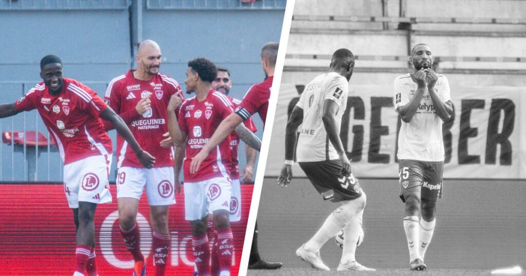 Brest - Saint-Etienne: Ajorque sublime son match par un but, le cauchemar des Verts... Les tops et les flops