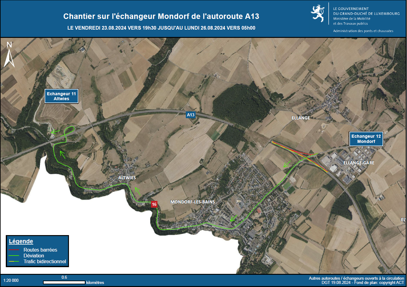 Ce week-end: Un chantier va perturber le trafic sur l'A13