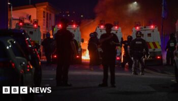 Clean-up begins in south Belfast after night of disorder