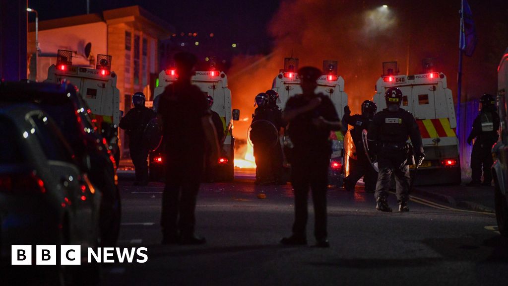 Clean-up begins in south Belfast after night of disorder