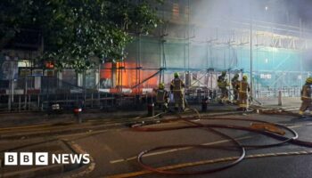 Dozens evacuated as fire engulfs London high-rise