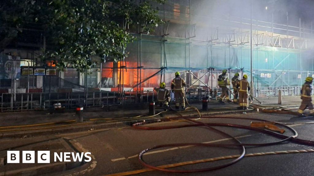 Dozens evacuated as fire engulfs London high-rise