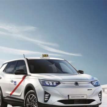 El Korando eléctrico se suma a la flota de taxis en España