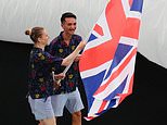 Flying 'Golden Voyager' descends into Paris stadium in blockbuster Olympics closing ceremony in front of athletes including controversial boxer Imane Khelif before performances by Tom Cruise and Billie Eilish