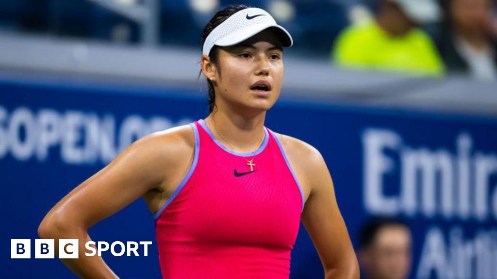 Emma Raducanu in action against Sofia Kenin at the US Open