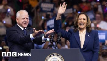 Harris and Walz hold first rally together as new Democratic ticket