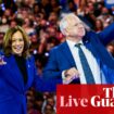 Harris and Walz kick off bus tour of Georgia to build momentum in swing state – US elections live