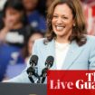 Harris’s campaign says July was best grassroots fundraising month in presidential history – live