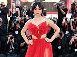 Jenna Ortega wows in a striking red gown as she joins dazzling Cate Blanchett, Winona Ryder and Monica Bellucci at Beetlejuice 2 premiere at Venice Film Festival