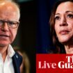 Kamala Harris chooses Tim Walz as vice-presidential pick for 2024 US election – live updates