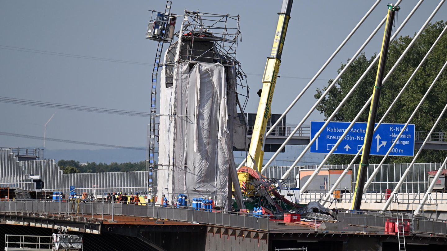 Leverkusen: Bauarbeiter stirbt bei Abrissarbeiten an Rheinbrücke