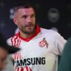 Lukas Podolski im rot-weißen Trikot des 1. FC Köln.