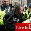 Manchester police issue dispersal order as far right face off with anti-racism protesters – live