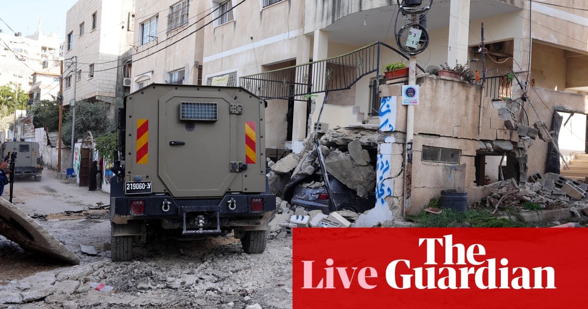 Middle East crisis live: Israeli troops kill five Palestinians in West Bank mosque, IDF reports