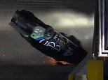 NASCAR driver suffers HORROR crash at Daytona as car flips over and smashes into fence