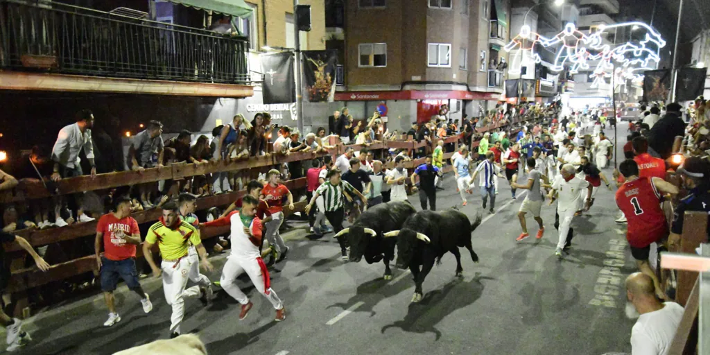 Nueve heridos en el encierro nocturno de las fiestas de San Sebastián de los Reyes