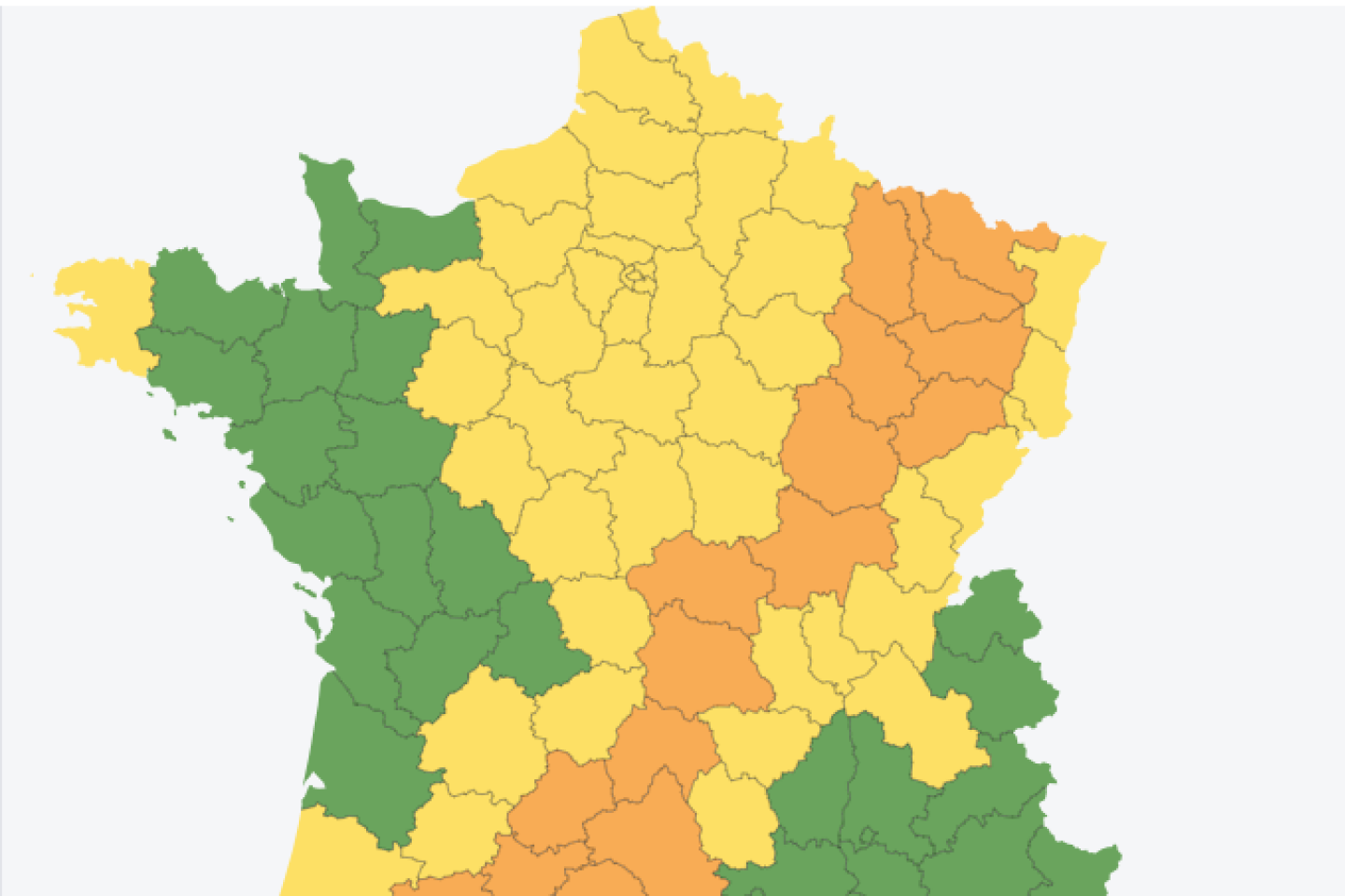 Orages : Météo-France place 19 départements en alerte orange, en plein week-end de retour des vacances