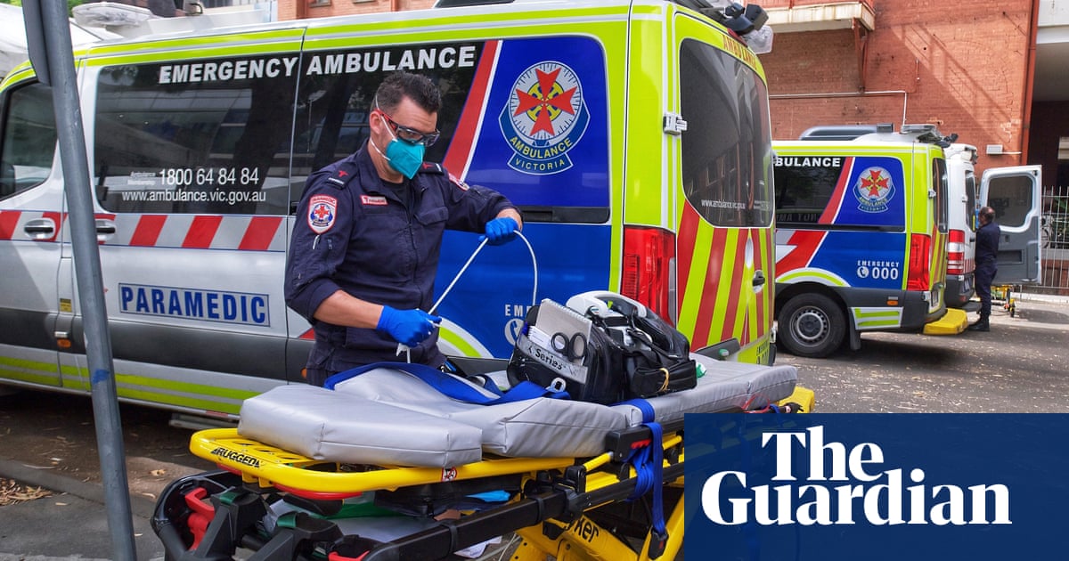 Paramedics forced to treat patient in Melbourne hospital corridor due to overrun emergency department