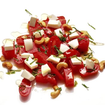 Recetas contra el calor: ensalada de sandía y tomate