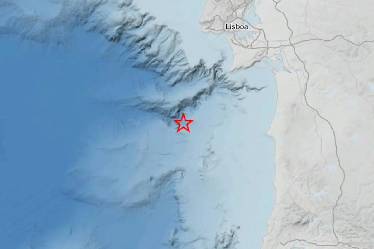 Registrado un terremoto de magnitud 5,5 al sur de Portugal que se ha sentido también en España y Marruecos