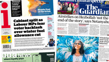 The Papers: Israel-Hezbollah clash 'not the end', and worries for winter fuel