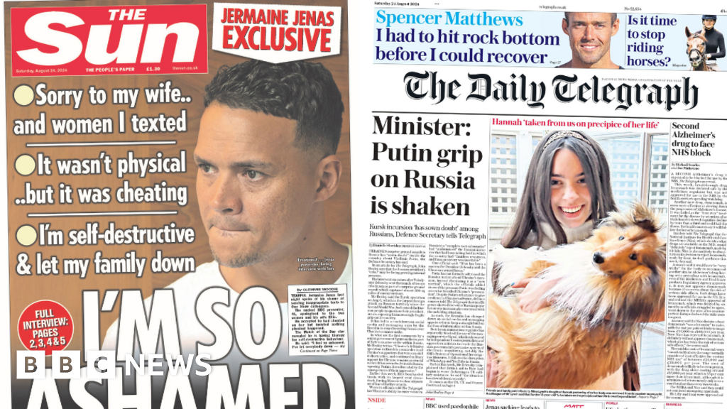 The Papers: Jenas 'so ashamed' and tributes to Hannah Lynch