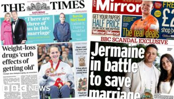 The Papers: Ozempic 'slows ageing' and Jenas 'battling to save marriage'