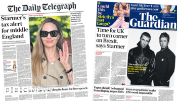 The Papers: 'Starmer's tax alert' and Oasis 'wait is over'