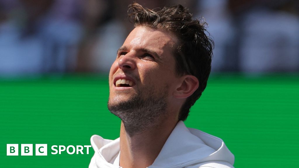 Dominic Thiem looks on during a US Open presentation on Monday