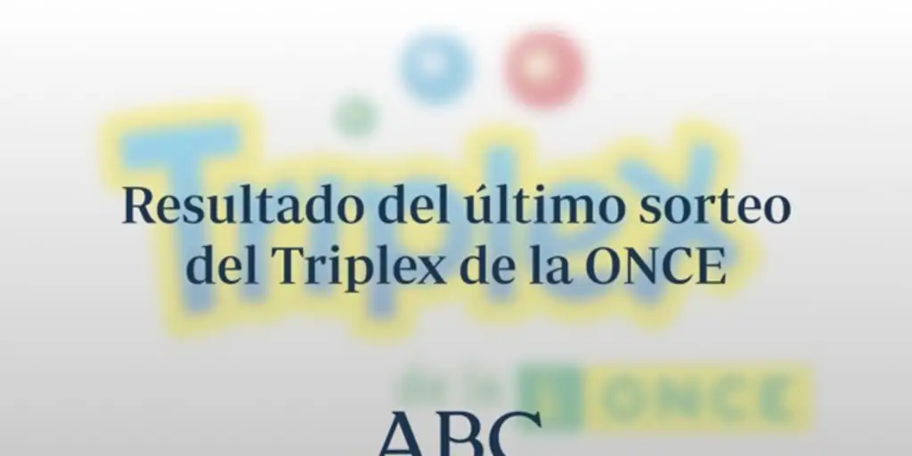 Triplex de la ONCE: Resultados de hoy sábado, 17 de agosto de 2024