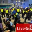 UK riots live: prime minister to chair another emergency Cobra meeting as arrests pass 400 after riots