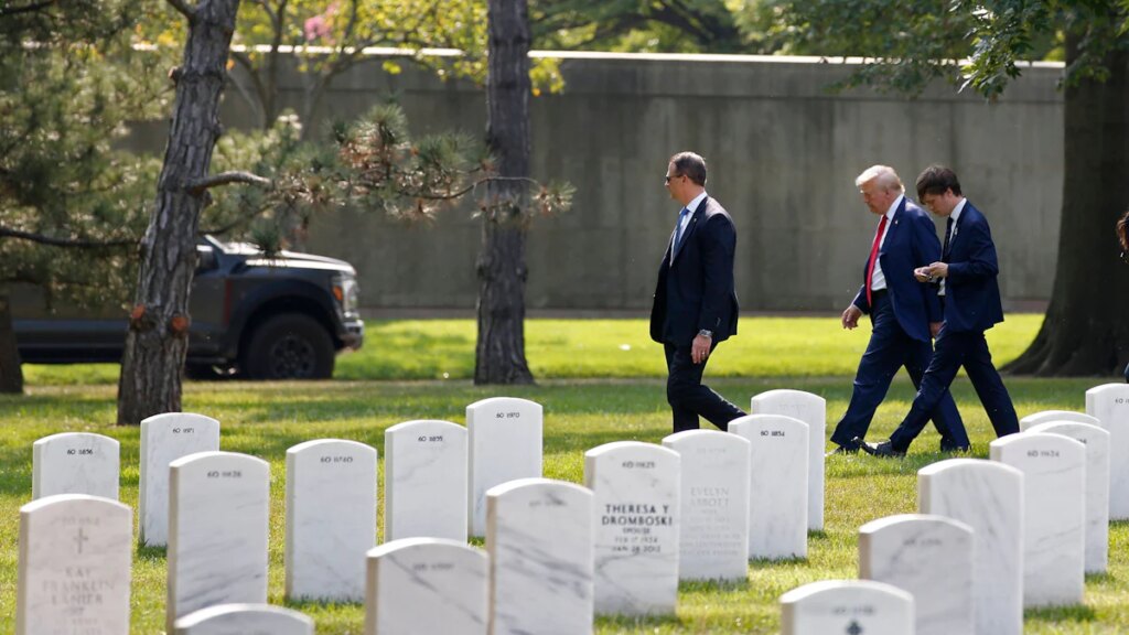 Wahl in den USA: Trumps Wahlkampfteam soll Mitarbeiter auf Soldatenfriedhof angegriffen haben