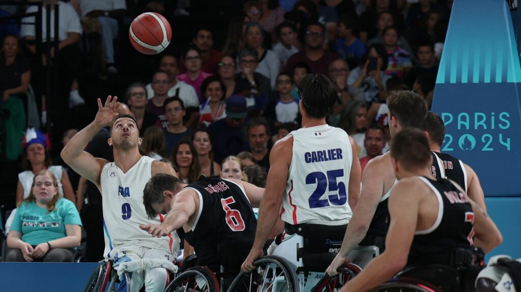 VIDEO. Jeux paralympiques 2024 : nouvelle défaite de l'équipe de France de basket fauteuil, battue par l'Allemagne