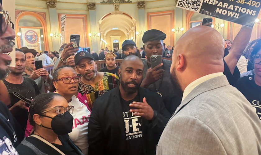 Protests erupt at California State Capitol after pair of reparations bills shelved