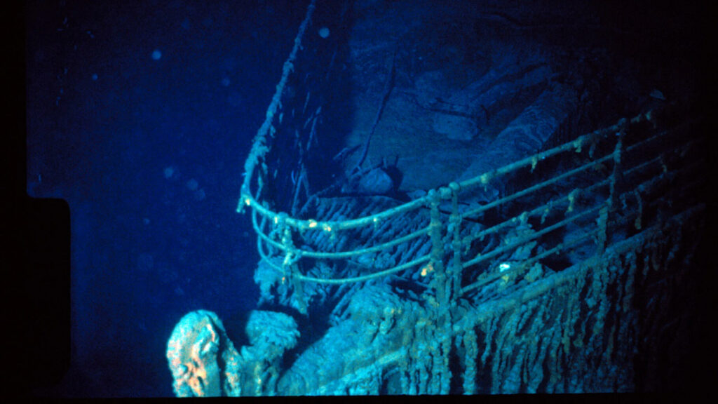 L’épave du Titanic, rongée par les bactéries, a perdu une partie de son emblématique balustrade