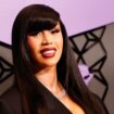 Cardi B hits back at criticism after posing in front of graffiti with word ‘pedophile’ in maternity photoshoot