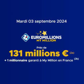 Résultat Euromillions (FDJ) : le tirage de ce mardi 3 septembre 2024, 131 millions d'euros en jeu