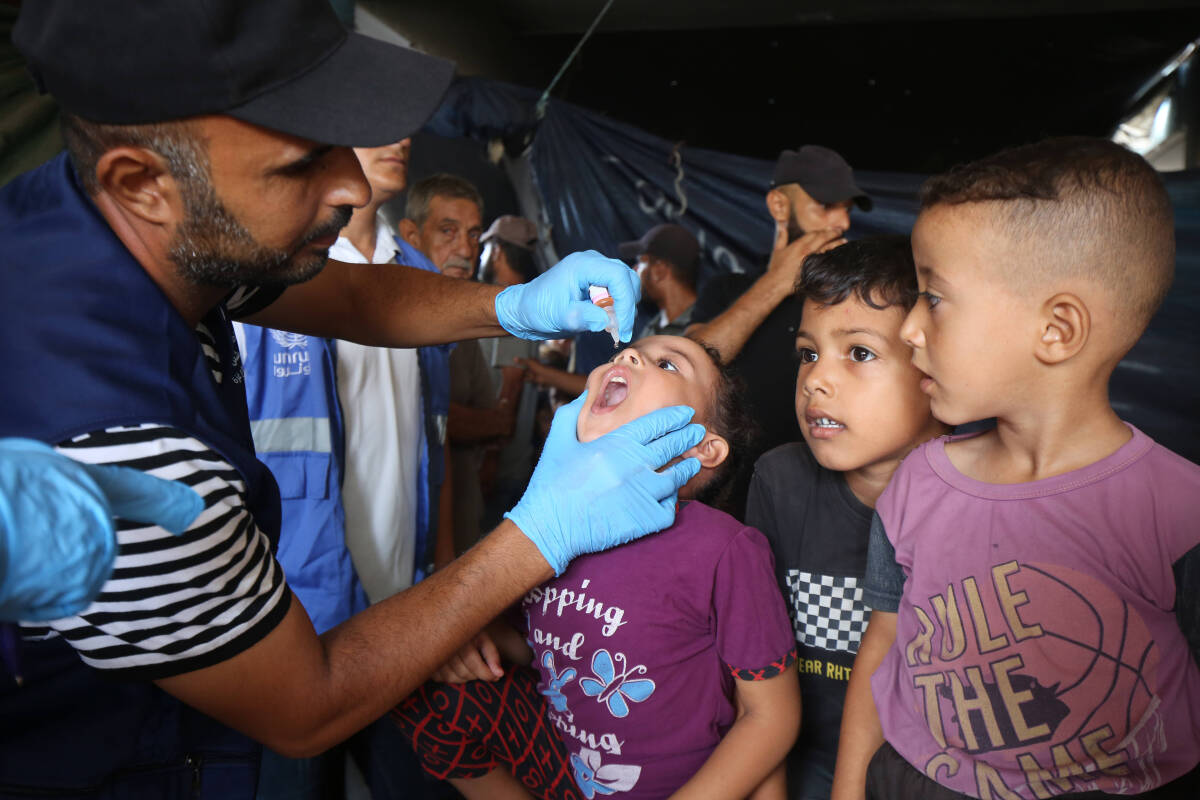 Retour de la polio à Gaza : la campagne de vaccination se déroule « bien », assure l’OMS