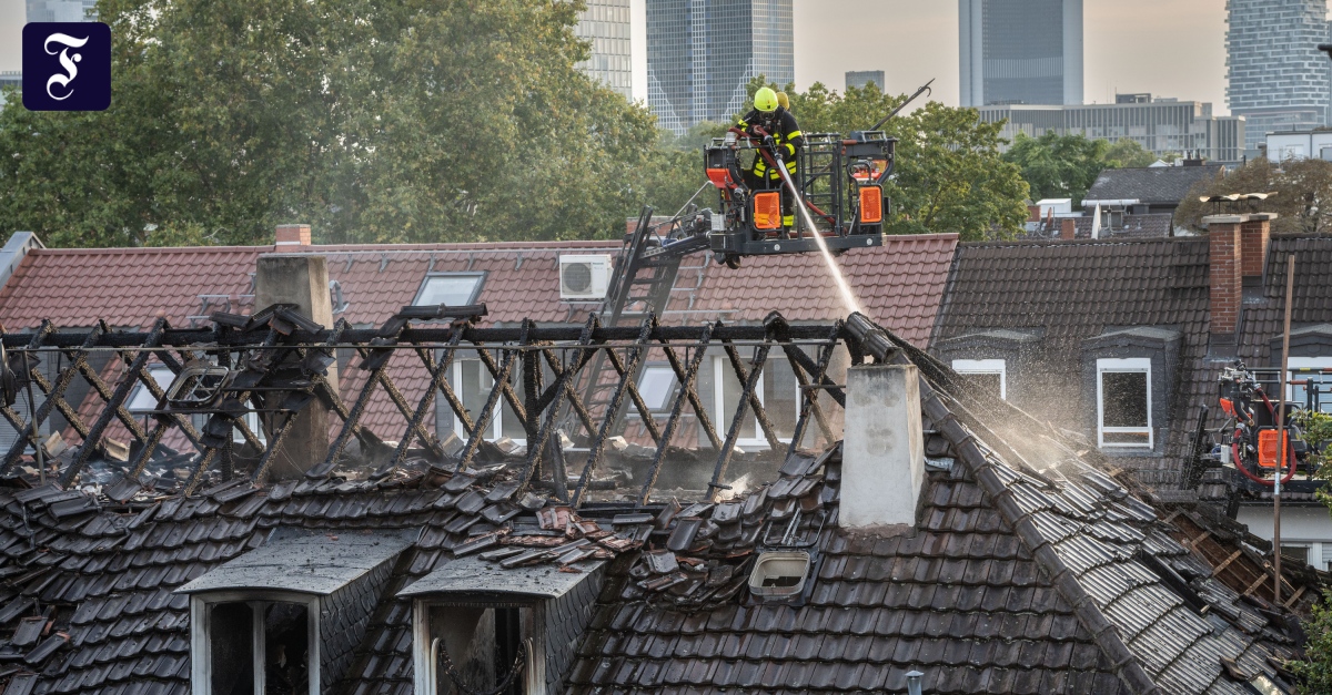 Feuer in Frankfurter Wohnhaus war Brandstiftung