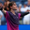 Jack Draper celebrating his quarter-final win at the US Open. Pic: Reuters