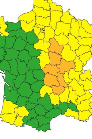 Météo : vigilance orange « pluies-inondations » dans sept départements ce jeudi matin