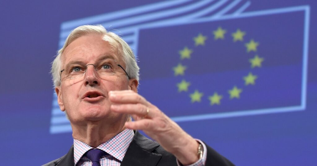 Le commissaire européen chargé des Services financiers, Michel Barnier,, le 15 mai 2014 à Bruxelles