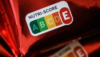 Le Nutri-Score d'un produit vendu dans un supermarché à Nantes, le 28 février 2023