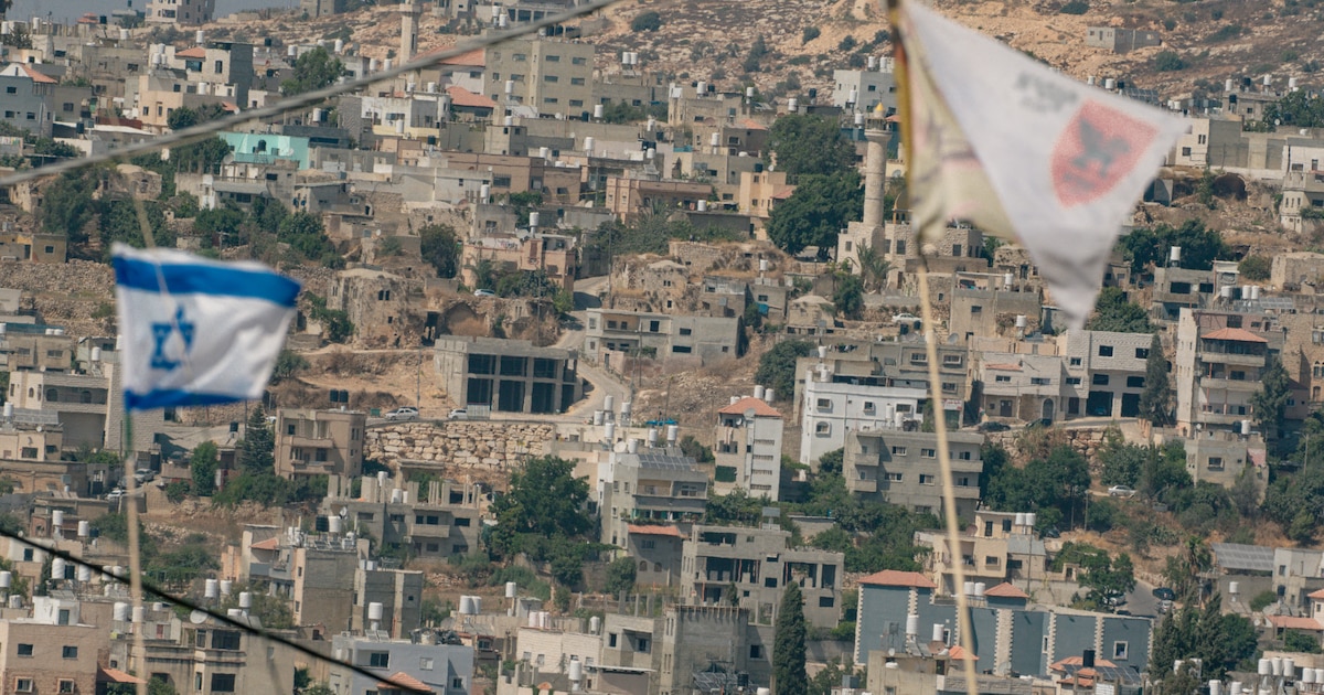 La ville de Beita, en Cisjordanie, lors des affrontements entre les forces israéliennes et les manifestants palestiniens, le 26 juillet 2024.